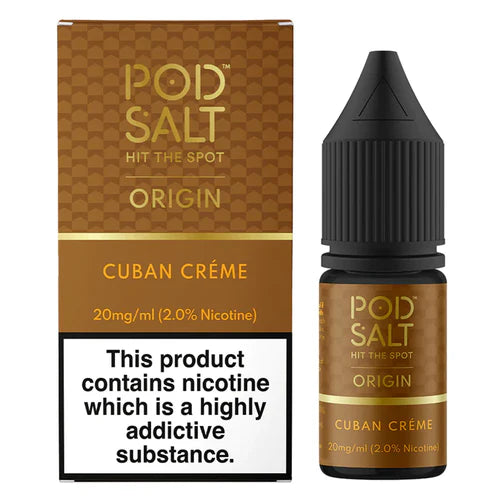 Indulge in the Rich and Creamy Flavors of Cuban Cream 10ml Nic Salt By Pod Salt