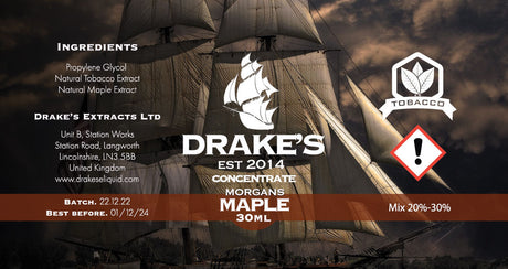 Morgans Maple Concentrate Drake's E-Liquid